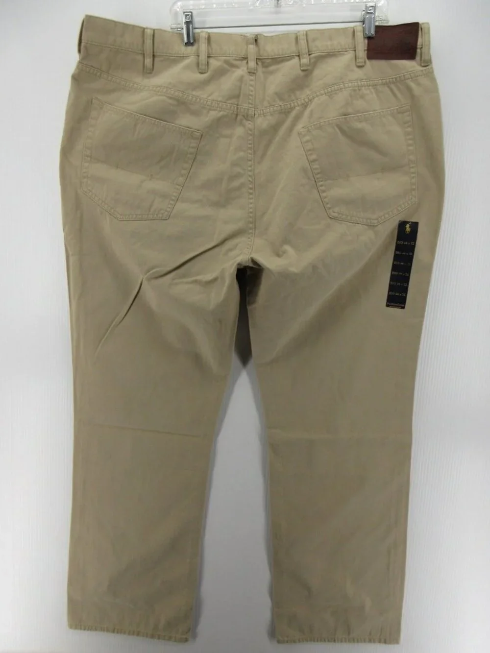 Polo Ralph Lauren Jeans 44x32 Big Khaki Straight Leg Denim Pants Pony